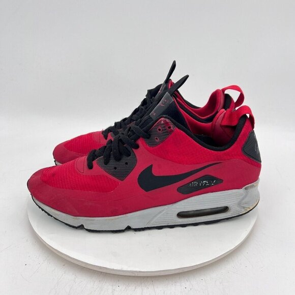 Nike Other - Nike Air Max 90 Midwinter Men Size 10.5 806808-600 Gym Red Black Training Shoes
